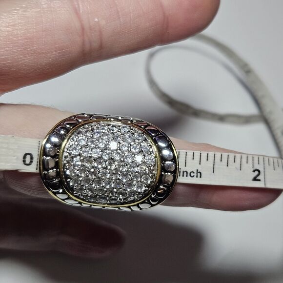 *Sale* Hampton Gems Crystal Oval Ring Size 6 - Picture 6 of 11